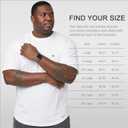 Big and Tall Ultra Soft Bamboo Viscose Loose Fit Plain T-Shirts Cooling Lightweight Workout Mositure Wicking Tee (White, XL)