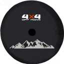 for Jeep Spare Tire Cover with Camera Hole, Camera Hole Position Holder, Spare Wheel Protector fit for Wrangler Compass (XL Size: 245/75R17, 255/70R18, 285/70R17)