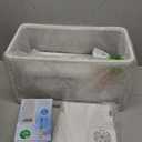 (Tank + Light + Filter + Filter Balls) Turtle Tank Kit, Turtle Tank Starter Kit,Bottom Drainage, Multi-Function Areas for Turtles, Crabs,Fishes, Amphibians,Reptiles. (15.75 x 8.64 x 8.64 Inch) (WhiteM+ Light + Filter + Filter Balls)