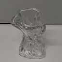 Glass Vase Clear Flower Vases Home 6.25-Inch Unique Flowers Container Modern Decor Aesthetic for Desk Bedroom Balcony Office for Wedding Women Gift,Irregular