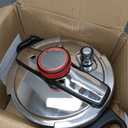 Stainless Steel Pressure Cooker 6 quart Commercial Stove Top Pressure Cooker, pressure cooker 6+ quart, Compatible with Gas & Induction, Fast Cooking for large Meals, Dishwasher Safe