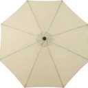 BPS Patio Umbrella Replacement Canopy for 10 ft 8 Ribs Table Umbrella, Outdoor Umbrella Replacement for Market Parasol, Canopy Only