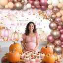 178 pcs Pumpkin Baby Shower Decorations Pink Balloons Set Fall Pumpkin Party for Girls A Sweet Little Pumpkin is On the Way Autumn Baby Shower Garland Arch Kit