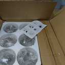 DDLLDESHI 6-Light Glass Globe Sputnik Chandelier Modern Matte Black and Gold Ceiling Light Fixture Vintage Hanging Chandeliers for Farmhouse Living Room, Kitchen Dining Room Bedroom