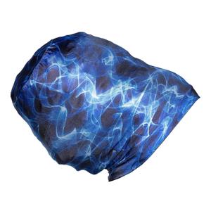 Fairy Black Mother Dreadlocks Satin Locs Bonnet Cap for Men and Women(Blulights, XLarge)