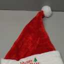 RJVW Christmas Santa Hat for Kids & Baby,Thicken Unisex Velvet Classic Santa Claus Hat for New Year Party