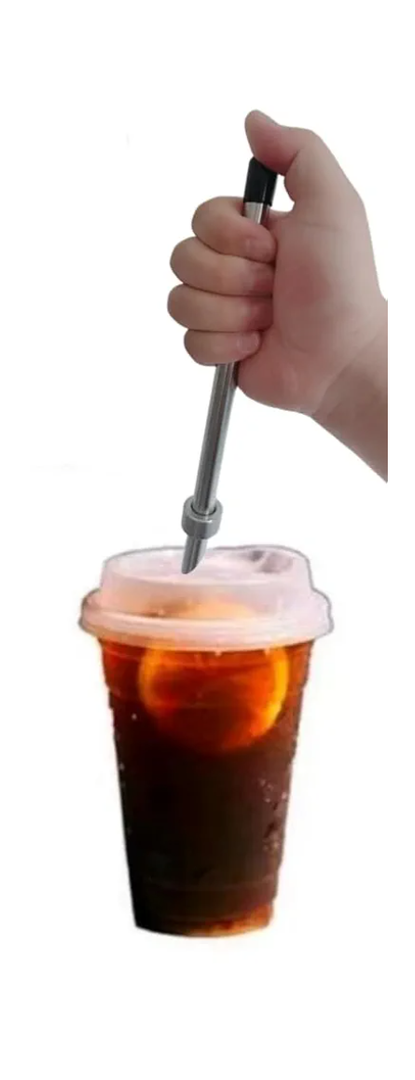 2 Pack Straw Puncher Kit - Durable Stainless Steel Tool for Lemonade Cups, Deli Lids and Drinks