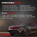 11491 Alternator 12V 110A Fits for H-yundai Sonata L4 2.4L 10-13, Tucson L4 2.0L 11-12, Tucson L4 2.4L 10-13, Forte L4 2.0L 10-13, Optima/Sportage L4 2.4L 11-13, Replace OE 11492 11491 37300-25600