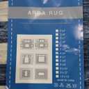 GarveeHome 4x6 Area Rug Small Washable Living Room Rug Scalloped Rug with Rubber Backing Stain Resistant Low Pile Dining Room Throw Carpet Modern Bordered Mat for Bedroom Kitchen,
Blue