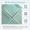 Commomy 10 Pcs Matte 3D Peel and Stick Tile 11.8"x11.8" Ultralight PVC Square Peel and Stick Backsplash for Kitchen Stick on Tiles for Bathroom,Living Room,Fireplace,Interior Wall Decor,Teal Green