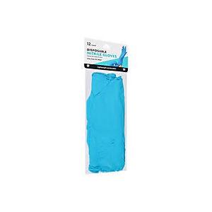 Disposable Nitrile Gloves. One Size. 12 ct, Blue 
