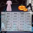 Womens Barbara Dress Costume Pink Floral Print Dress Halloween Cosplay Outfit Suit (Medium)