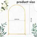 Arch Backdrop Stand 4FT Gold Wedding Balloon Arched Backdrop Stand Metal Arch Frame for Birthday Party Bridal Baby Shower Ceremony Decoration
