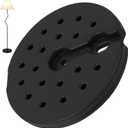 9.25 Inch Plastic Lamp Base Weight, Round Floor Lamp Base Replacement Only, Heavy Duty Counterweight for Table Lamps, Stable Anti-Tip Base for Home Bedroom Living Room