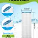 Pool Filter Cartridge Replacement for Unicel C-8412, Hayward C1200, CX1200RE, Filbur FC-1293, PA120, 23-5/16 x 8-15/16, Pack of 1