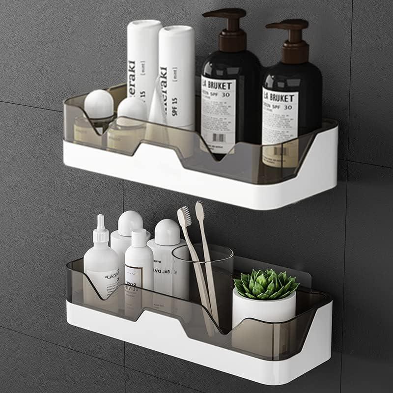 Shower Caddy Adhesive Shower Shelf for Bathroom 2 Pack: Premium Bathroom Wall Organizer - No Drilling Shower Organizer - Adhesive Kitchen Storage Rustproof Storage Rack
