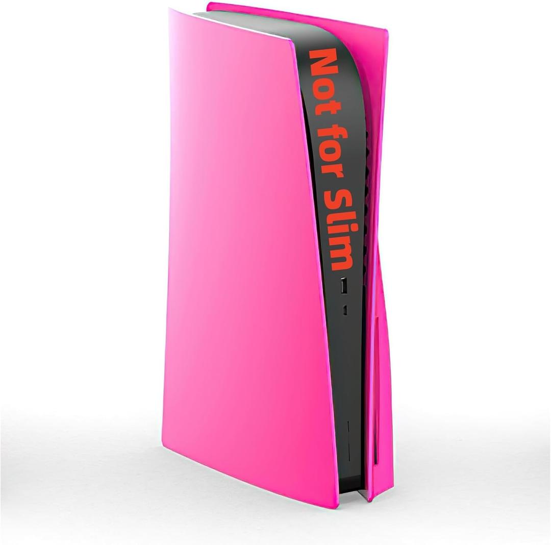 Face Plates Cover Skins Shell Panels for PS5 Disc Edition Console, Accessories for PlayStation 5 Protective Faceplates (Nova Pink)