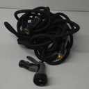 Relxitl Garden Hose, Flexible Water Hose, Ultra Lightweight Non-Expanding hose with 10 Function Sprayer, Leak proof, Pressure Resistant for Yard, Outdoor (Black, 50FT)