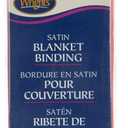 Wrights 117-794-065 Single Fold Satin Blanket Binding, Red, 4.75-Yard