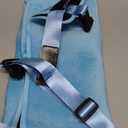 COZYBONDER Toddler Airplane Bed, Kids Airplane Seat Extender Travel Bed, Kids Airplane Travel Essentials, Airplane Must Have for Toddlers, Portable Plane Foot Rest for Flights (Blue)