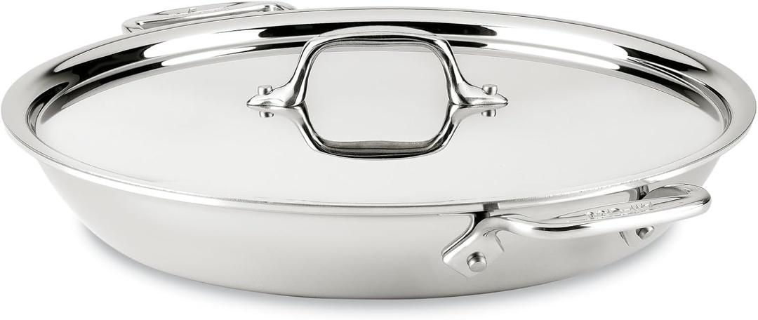 All-Clad D3 Stainless 3QT Universal Pan With Lid