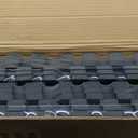 SUPERJARE 0.56'' Thick 12 Pcs 48 Sq Ft Rubber Top Exercise Equipment Mats, High Density EVA Foam Mats with Rubber Top, Interlocking Gym Flooring for Home Gym, Protective Workout Mat, Black/Blue