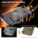 GLDRAM [Easy Docking Version] Case for Nintendo Switch 2 (2025), Dockable Hard Shell PC Protective Skin Cover with Screen Protector & 4 Thumb Grips for Switch 2 Console & Joycon - Clear Glitter