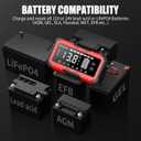 20A Smart Car Battery Charger & 12V/24V Maintainer with 200s Booster -Adjustable Amp Trickle Charger for Lead-Acid, AGM, Gel, LiFePO4 Compatible with 12.6V Lithium-Ion (NMC)