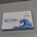 Hang 11 Surfboard Wall Mount  Surf Board Wall Hangers, Surfboard Mount, Beautiful Sustainable Wooden Rack, Perfect to Display Your Board, Surf Racks, Horizontal Hanger, Surfing Accessories (Clear)