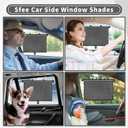 Sfee Car Window Shade for Side Windows, 2 Pack Sun Shade Retractable for Car Blocks Heat and UV Rays Glare Protection Roller Sunshade Visor for Baby, Kids, Pets, Passengers