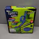 KETIEE Flex Tracks 16Ft for Kids: Flexible Race Car Ramp Track with 4 Small Racecars and 8 Suction Cups Compatible with Diecast 1/64th Cars, Rolls Up Portable Racetrack for Ages 3 & Up (Blue)