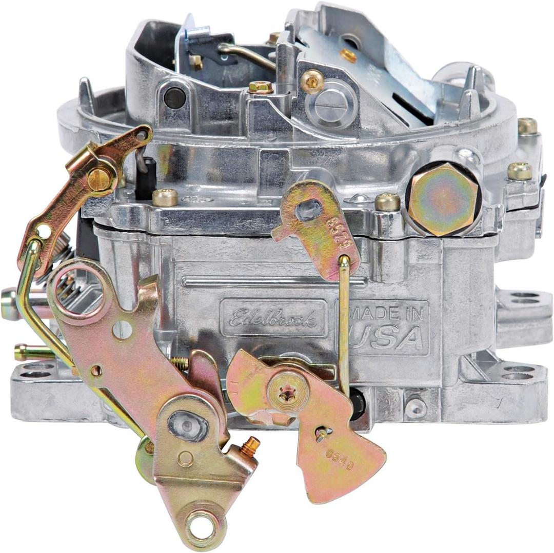 Edelbrock 1905 AVS2 Series Carburetor 650 cfm Square Flange Non-EGR Manual Choke Satin AVS2 Series Carburetor