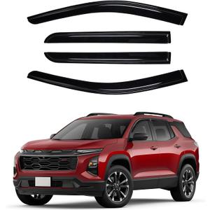 Canvcle Window Visors Rain Guards for 2025 2026 Chevrolet/Chevy Equinox Accessories(Not for EV), Outside-Mount Tape-On Side Window Wind Deflectors Vent Visors Shades Rainproof 4PCS