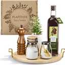 11" Lazy Susan Turntable Organizer for Table Top, Round Bamboo Lazy Susan Turntable for Cabinet with Handle, Home Kitchen, Pantry, Dining, Bathroom Vanity, Spice Organization, Wooden Decor