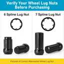 GIREORAN 2 Piece Small 6 & 7 Spline Lug Nut Socket, Wheel Lock Key for Easy Installation and Removal of Aftermarket Spline Drive Wheel Locking Lug Nut