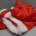 CCINEE Christmas Tree Topper Hat, Plush Santa Hat for Xmas Tree Decoration Gaint Red Santa Claus Hat Costume for Tree Topper Display (Extra Large)