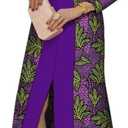 African Clothing for Women Long Sleeve Dashiki Maxi Long Dresses Party Wedding Wear Fashion Lady Robe African Dresses (Medium, 24fs1431)