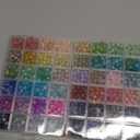 1300PCS 8mm Mixed Crackle Glass Beads for Bracelets Making with Accessories, 48 Colors Crystal Glass Beads Jewelry Making Kit, Round Beads for DIY Bracelet Crafts