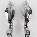 XYZCTEM Universal Chrome Adjust Racing Sport Mirrors for Honda CBR 600 1000 RR F4i F4 Suzuki GSXR 600 700 1000 1300 Hayabusa Busa Kawasaki Ninja ZX 6R 7R 9R 10R 12R 14R Yamaha YZF R1 R6 R6S 1000 600