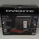 OVENTE Electric Indoor Panini Press Grill and Sandwich Maker with Non-Stick Coated Plates, Cool-Touch Handle and Removable Drip Tray, Opens 180 Degrees to Fit Any Type or Size of Food, Red GP0540R