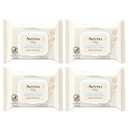 Aveeno Baby Fragrance-Free Hand & Face Wipes with Oat Extract & Aloe, Cleansing & Moisturizing Baby Wipes for Sensitive Skin, Sulfate-, Alcohol-, Paraben- & Dye-Free, Hypoallergenic, 25 ct (Pack of 4)