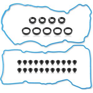 Valve Cover Gasket Set VS50814R Replaces VS50814R VS50722 BR3Z6C535A Compatible with Ford F-150 3.3L 3.5L V6 DOHC 2011-2020 Fit for Lincoln MKS MKT MKX MKZ 3.5L 3.7L V6