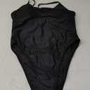 Women's Sexy One Piece Bathing Suit Swimsuit High Cut Cheeky Coverage, Medium Cut Full Coverage (Large, Black (High Cut))