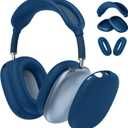 Fintie 3 in 1 Silicone Case Cover for AirPods Max Headphone, Anti-Scratch Ear Pad/Ear Cups/Headband Cover, Skin Protector Accessories for AirPods Max (Blue)