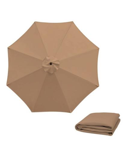 Patio Umbrella Replacement Canopy 14.96x3.15x14.96 Inch 1 Piece SKU UC001TAN.