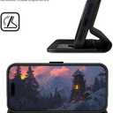 OCASE for iPhone 17 Pro Max Detachable Wallet Case with Card Holder, 2 in 1 PU Leather Flip Folio with RFID Blocking Stand Wrist Strap Shockproof Phone Cover 6.9 Inch 2025, Litchi Black