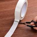 i frmmy Removable Clear Double Sided Sticky Tape- No Residue, Perfect for Gift Wrap, Woodworking- 1 inches x 20 Yards (2 Rolls)