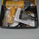 SEEKONE Heat Gun 1800W 122-120250- 650Fast Heating Heavy Duty Hot Air Gun Kit Variable Temperature Control Overheat Protection with 4 Nozzles for Crafts, Shrinking PVC, Stripping Paint(5.2FT)