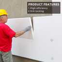 1.5 Inch Perforated Insulation Pins Self Locking Washers Flat Washer Round Galvanized Steel Plaster Washers for Wall and Ceiling (1000 Pieces)