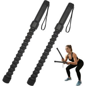 Ropeless Battle Ropes 2 Pcs Battle Rope Sticks Cordless Battle Ropes Ropeless Jump Rope Battle Rope Sticks for Home or Gym Style-A